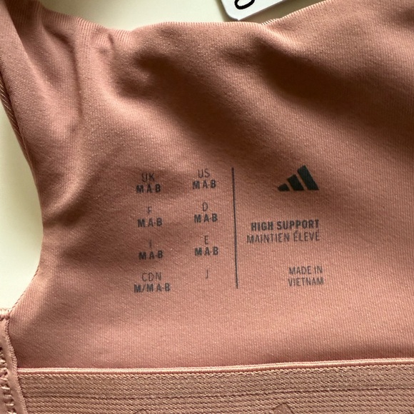 Adidas Women's high support Sports Bra - medium warm clay color - Picture 7 of 7